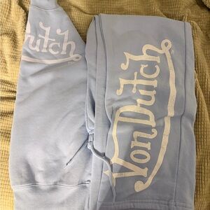 Von Dutch Sky Blue Logo Tracksuit